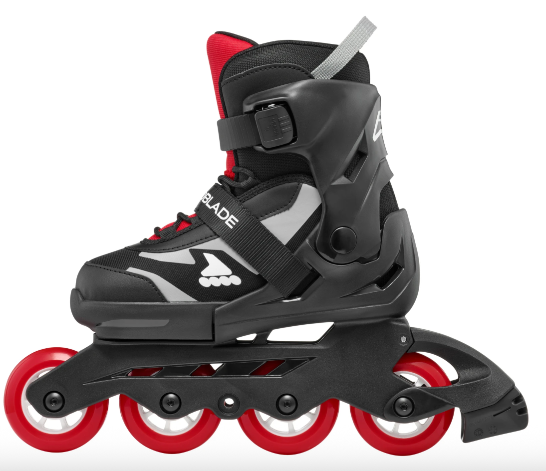 Microblade Red/Nero - Pattini regolabili per bambini
