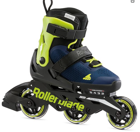 Rollerblade Microblade 3wd, Pattino in Linea Unisex Bambini (Allungabile)
